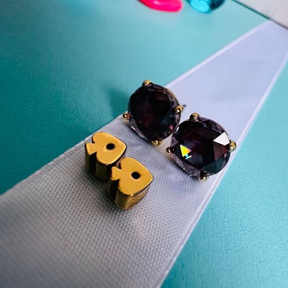 Kate Spade Bright Ideas in Berry Cubic Zirconia Earrings - Picture 4 of 9